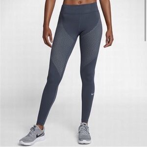 Nike Zonal Strength Womens Running Tights Leggings Athletic Training XS Gray